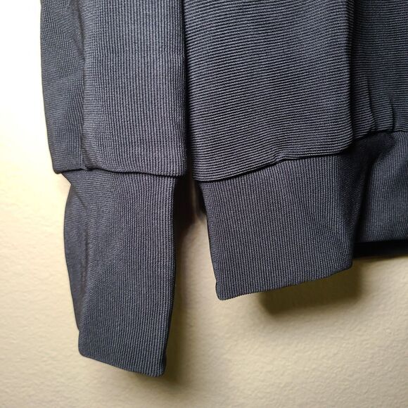 NWT Deep Self Black Double Zip Turtleneck Jacket Women's Size Small Stretch - Picture 9 of 10